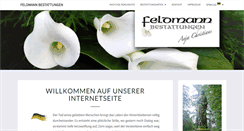 Desktop Screenshot of feldmann-bestattungen.de